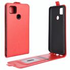 For Xiaomi Redmi 9C R64 Texture Single Vertical Flip Leather Protective Case with Card Slots & Photo Frame(Red) - 1