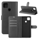 For Xiaomi Redmi 9C Litchi Texture Horizontal Flip Protective Case with Holder & Card Slots & Wallet(Black) - 1
