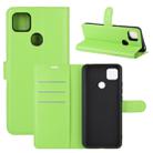 For Xiaomi Redmi 9C Litchi Texture Horizontal Flip Protective Case with Holder & Card Slots & Wallet(Green) - 1