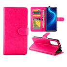 For Huawei Honor X10 5G Crazy Horse Texture Leather Horizontal Flip Protective Case with Holder & Card Slots & Wallet & Photo Frame(Magenta) - 1