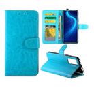 For Huawei Honor X10 5G Crazy Horse Texture Leather Horizontal Flip Protective Case with Holder & Card Slots & Wallet & Photo Frame(Baby Blue) - 1