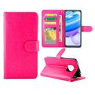 For xiaomi Redmi 10X Pro 5G/10X 5G Crazy Horse Texture Leather Horizontal Flip Protective Case with Holder & Card Slots & Wallet & Photo Frame(Magenta) - 1