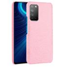 For Huawei Honor X10 5G/Honor X10 Shockproof Crocodile Texture PC + PU Case(Pink) - 1