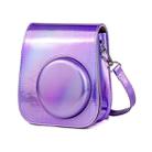 Richwell Portable Aurora  PU Leather Camera Case Camera Bag with Shoulder Strap, Suitable for Fujifilm Instax Mini 11(Purple) - 1
