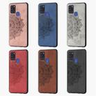 For Xiaomi Redmi 9 Mandala Embossed Cloth Cover PC + TPU Mobile Phone Case with Magnetic Function and Hand Strap(Rose Gold) - 7