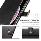 For LG K61 Retro Solid Color Leather Buckle Phone Case with Lanyard & Photo Frame & Card Slot & Wallet & Stand Function(Black) - 8