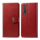 For OPPO Find X2 Pro Solid Color Leather Buckle Phone Case with Lanyard & Photo Frame & Card Slot & Wallet & Stand Function(Red) - 1