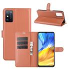 For Huawei Honor X10 Max 5G Litchi Texture Horizontal Flip Protective Case with Holder & Card Slots & Wallet(Brown) - 1