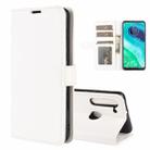 For Motorola Moto G8 R64 Texture Single Horizontal Flip Protective Case with Holder & Card Slots & Wallet& Photo Frame(White) - 1