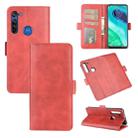 For Motorola Moto G8 Dual-side Magnetic Buckle Horizontal Flip Leather Case with Holder & Card Slots & Wallet(Red) - 1