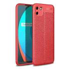 For OPPO Realme C11 Litchi Texture TPU Shockproof Case(Red) - 1