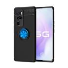 For VIVO X50 Pro+ Metal Ring Holder 360 Degree Rotating TPU Case(Black+Blue) - 1