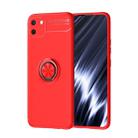 For OPPO Realme C11 Metal Ring Holder 360 Degree Rotating TPU Case(Red+Red) - 1