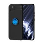 For OPPO Realme C11 Metal Ring Holder 360 Degree Rotating TPU Case(Black+Blue) - 1