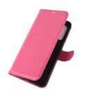 For Alcatel 1SE  2020 Litchi Texture Horizontal Flip Protective Case with Holder & Card Slots & Wallet(Rose red) - 6