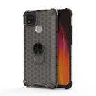 For Xiaomi Redmi 9C Shockproof Honeycomb PC + TPU Ring Holder Protection Case(Grey) - 1