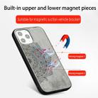 For iPhone 12 / 12 Pro Mandala Embossed Cloth Cover PC + TPU Mobile Phone Case with Magnetic Function and Hand Strap(Blue) - 7