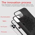 For iPhone 12 Pro Max Mandala Embossed Cloth Cover PC + TPU Mobile Phone Case with Magnetic Function and Hand Strap(Grey) - 5