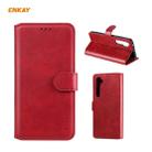 For Xiaomi Mi Note 10 Lite ENKAY Hat-Prince ENK-PUC014 Horizontal Flip Leather Case with Holder & Card Slots & Wallet(Red) - 1