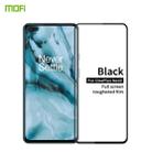 For Oneplus Nord MOFI 9H 2.5D Full Screen Tempered Glass Film(Black) - 1