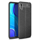 For Xiaomi Redmi 9A Litchi Texture TPU Shockproof Case(Black) - 1