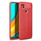 For Xiaomi Redmi 9C Litchi Texture TPU Shockproof Case(Red) - 1