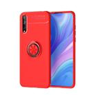 For Huawei Enjoy 10s Metal Ring Holder 360 Degree Rotating TPU Case(Red+Red) - 1