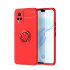 For vivo S7 Metal Ring Holder 360 Degree Rotating TPU Case(Red+Red) - 1