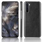 For OnePlus Nord Shockproof Litchi Texture PC + PU Case(Black) - 1