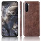 For OnePlus Nord Shockproof Litchi Texture PC + PU Case(Brown) - 1