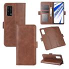 For Vivo iQOO Z1x Dual-side Magnetic Buckle Horizontal Flip Leather Case with Holder & Card Slots & Wallet(Brown) - 1