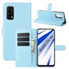 For Vivo iQOO Z1x Litchi Texture Horizontal Flip Protective Case with Holder & Card Slots & Wallet(Blue) - 1