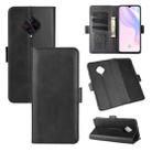 For Vivo  V17(Russia)/X50 Lite/Y9S/S1 Pro Dual-side Magnetic Buckle Horizontal Flip Leather Case with Holder & Card Slots & Wallet(Black) - 1