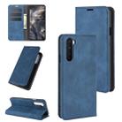 For OnePlus Nord Retro-skin Business Magnetic Suction Leather Case with Holder & Card Slots & Wallet(Dark Blue) - 1