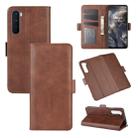 For OnePlus Nord Dual-side Magnetic Buckle Horizontal Flip Leather Case with Holder & Card Slots & Wallet(Brown) - 1