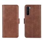 For OnePlus Nord Dual-side Magnetic Buckle Horizontal Flip Leather Case with Holder & Card Slots & Wallet(Brown) - 2