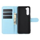 For OnePlus Nord Litchi Texture Horizontal Flip Protective Case with Holder & Card Slots & Wallet(Blue) - 3