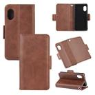 For Rakuten mini  Dual-side Magnetic Buckle Horizontal Flip Leather Case with Holder & Card Slots & Wallet(Brown) - 1