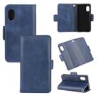 For Rakuten mini  Dual-side Magnetic Buckle Horizontal Flip Leather Case with Holder & Card Slots & Wallet(Dark Blue) - 1