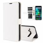 For TCL 10 Pro R64 Texture Single Horizontal Flip Protective Case with Holder & Card Slots & Wallet& Photo Frame(White) - 1