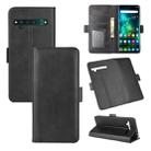 For TCL 10 Pro Dual-side Magnetic Buckle Horizontal Flip Leather Case with Holder & Card Slots & Wallet(Black) - 1