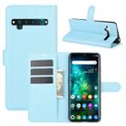 For TCL 10 Pro Litchi Texture Horizontal Flip Protective Case with Holder & Card Slots & Wallet(Blue) - 1