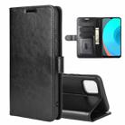 For OPPO Realme C11 R64 Texture Single Horizontal Flip Protective Case with Holder & Card Slots & Wallet& Photo Frame(Black) - 1