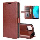 For OPPO Realme C11 R64 Texture Single Horizontal Flip Protective Case with Holder & Card Slots & Wallet& Photo Frame(Brown) - 1