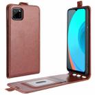 For OPPO Realme C11 R64 Texture Single Vertical Flip Leather Protective Case with Card Slots & Photo Frame(Brown) - 1