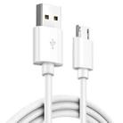 2.4A USB Male to Micro USB Male Interface Charge Cable, Length: 1m(White) - 1