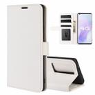 For Vivo X50 Pro+ R64 Texture Single Horizontal Flip Protective Case with Holder & Card Slots & Wallet& Photo Frame(White) - 1