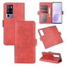 For Vivo X50 Pro+ Dual-side Magnetic Buckle Horizontal Flip Leather Case with Holder & Card Slots & Wallet(Red) - 1