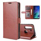 For Motorola One Fusion R64 Texture Single Horizontal Flip Protective Case with Holder & Card Slots & Wallet& Photo Frame(Brown) - 1