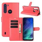 For Motorola One Fusion Litchi Texture Horizontal Flip Protective Case with Holder & Card Slots & Wallet(Red) - 1
